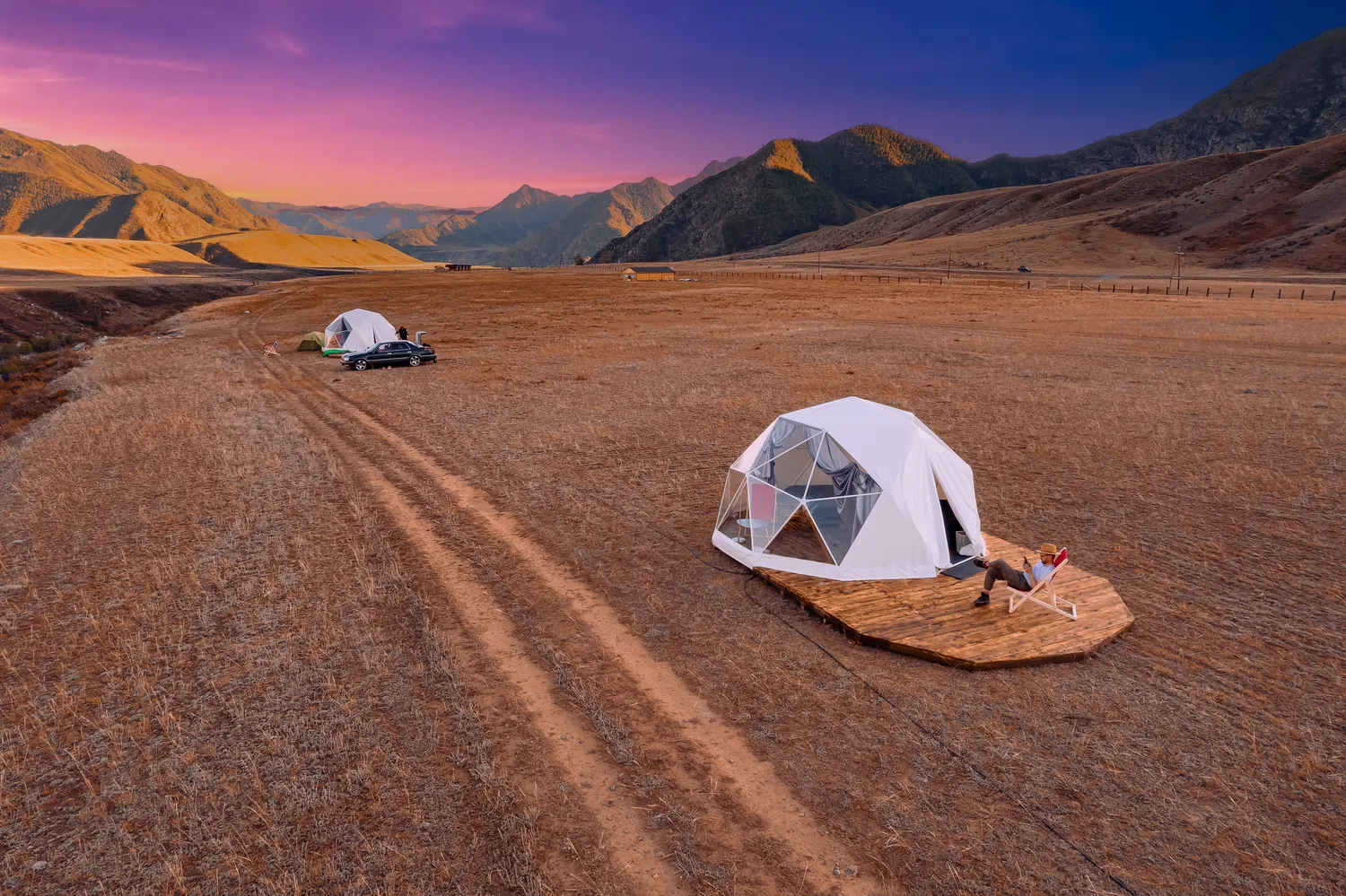 Namiot sferyczny glamping