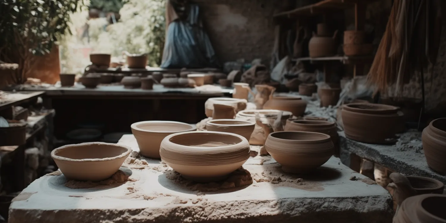 Materiały na warsztatach z ceramiki